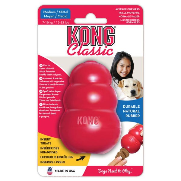 Juguete  Kong  Perro Caucho Classic Portapasabocas M