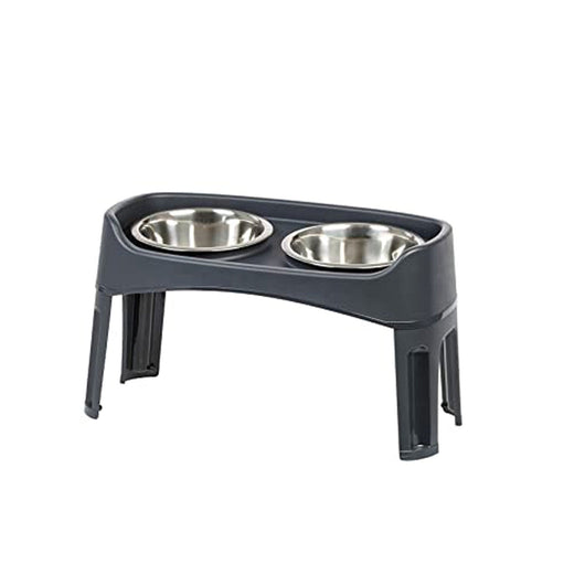 Comedero Doble Skybar - Negro - M | Accesorios | Medicamentos pet