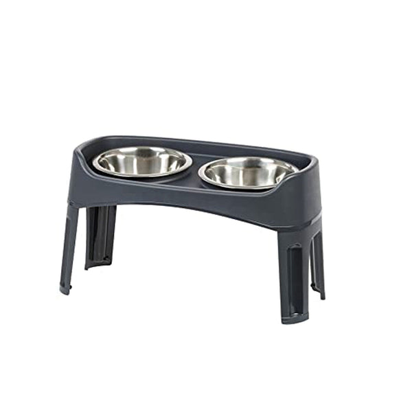 Comedero Doble Skybar - Negro - M | Accesorios | Medicamentos pet