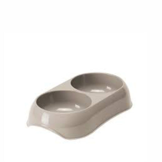 Comedero Perro Gusto Doble Gris | Accesorios | Medicamentos pet