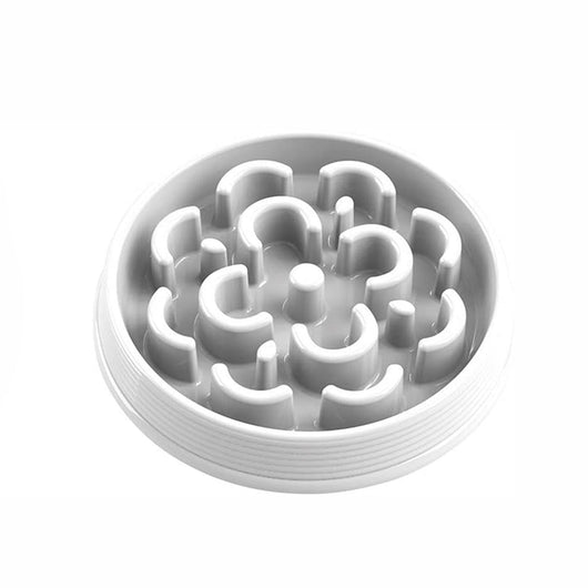 Comedero Perro Slow Chow Medallon M Blanco | Accesorios | Medicamentos pet