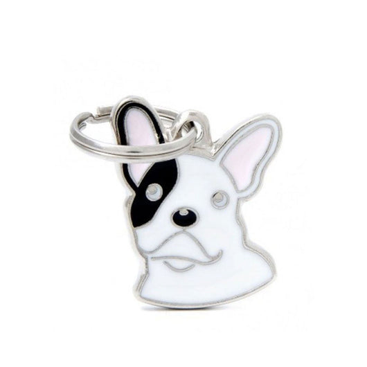 Placa ID My Family Bulldog Francés Blanco Y Negro | Accesorios Perros | Anipet Colombia
