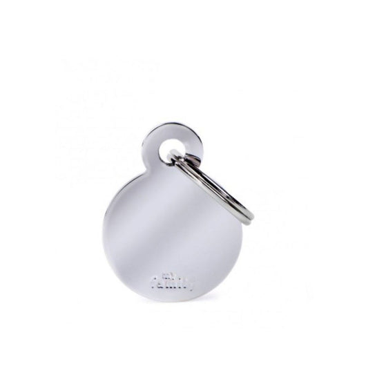 Placa ID My Family Círculo Pequeño de Latón Cromado | Accesorios Perros y Gatos | Anipet Colombia