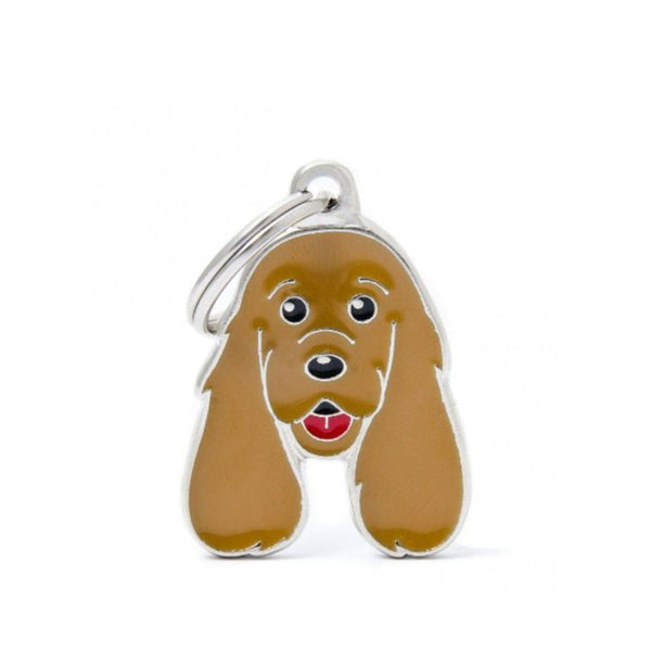 Placa ID My Family Cocker Spaniel Rojo | Accesorios Perros | Anipet Colombia