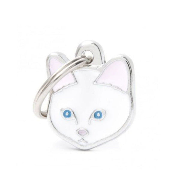 Placa ID My Family Gato Europeo Blanco | Accesorios Gatos | Anipet Colombia