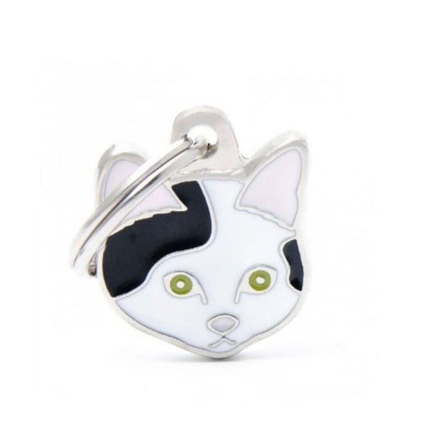 Placa ID My Family Gato Europeo Blanco Y Negro | Accesorios Gatos | Anipet Colombia