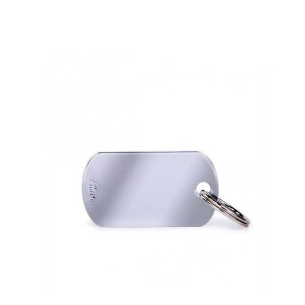 Placa ID My Family Militar Pequeño Latón Cromado | Accesorios Perros y Gatos | Anipet Colombia