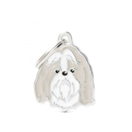 Placa ID My Family Shih Tzu Blanco y Oro | Accesorios Perros | Anipet Colombia