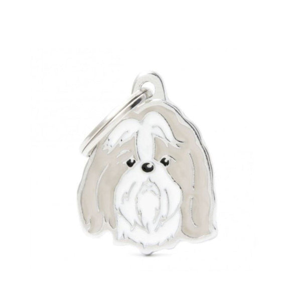 Placa ID My Family Shih Tzu Blanco y Oro | Accesorios Perros | Anipet Colombia
