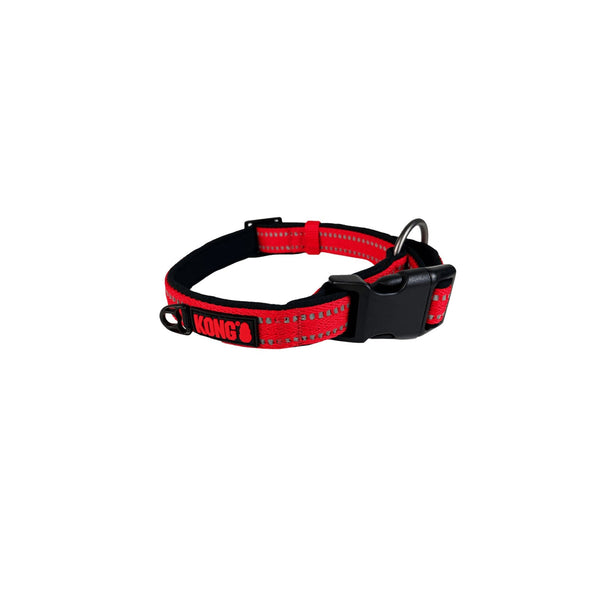Collar Para Perro Kong Extra Largo Color Rojo 55-76 Cm