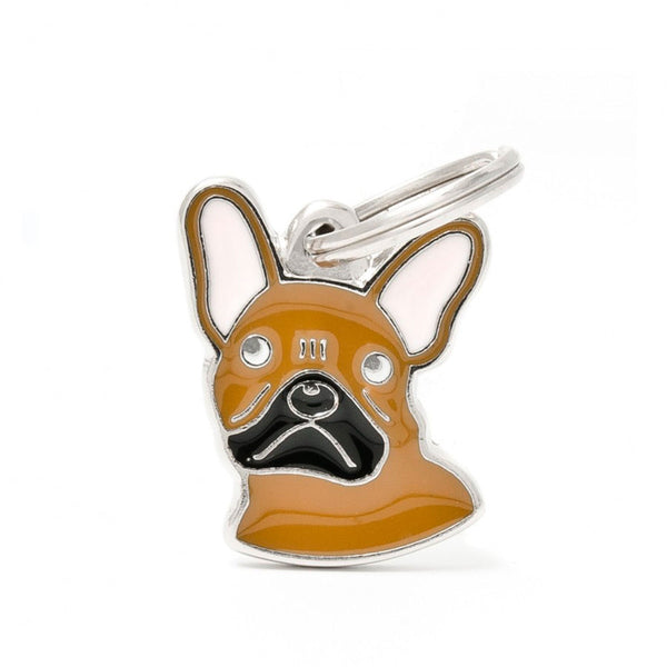Placa ID My Family Bulldog Francés Marrón | Accesorios Perros | Anipet Colombia