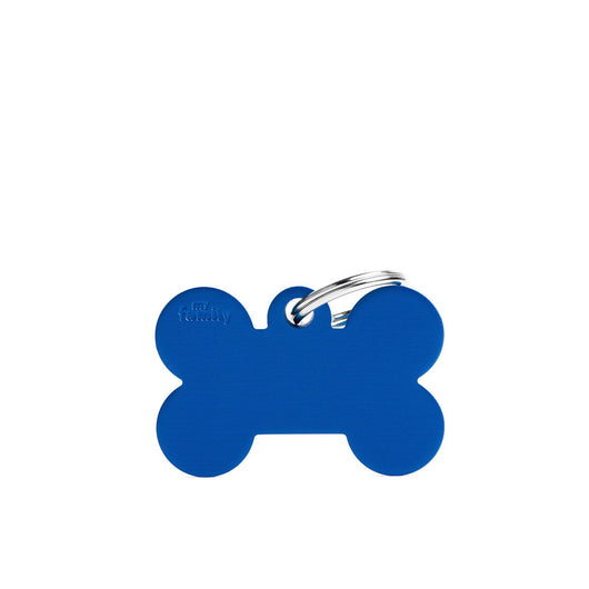 Placa ID My Family Hueso Grande Azul | Accesorios Perros | Anipet Colombia