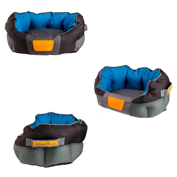 Cama Gig Place Ovalada Negro Azul L | Accesorios | Medicamentos pet