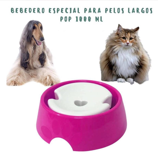 Bebedero Plast Perro Pelo Largo 1000ML Fucsia | Accesorios | Medicamentos pet