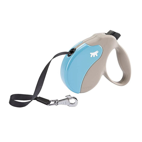 Correa Retractil Cinta Amigo M Beige-Azul | Accesorios | Medicamentos pet