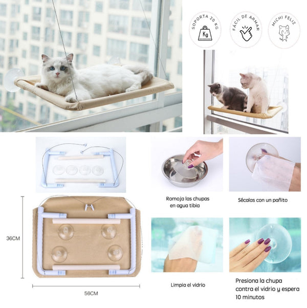 Cama Colgante De Gato Para Ventana | Accesorios | Medicamentos pet