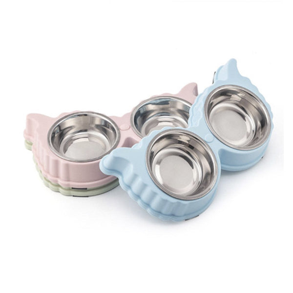 Comedero y Bebero Para Mascotas Cara Búho | Accesorios | Medicamentos pet