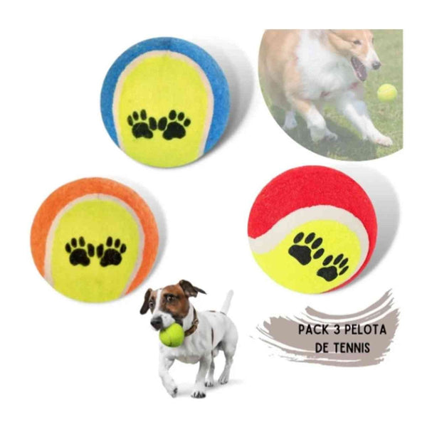 Pelota Tennis x 3 | Accesorios | Medicamentos pet