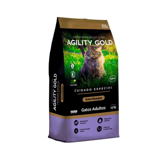 Alimento Para Gato Agility Gold Adultos Cuidado Especial Esterilizados  |Medicamentos pet