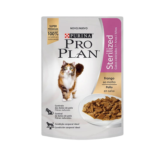 Alimento Húmedo Para Gato Pro Plan Esterilizado Pollo en Salsa   |Medicamentos pet