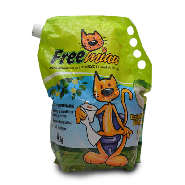 Arena Para Gato Limón Freemiau 4Kg | Cuidado e Higiene | Anipet Colombia
