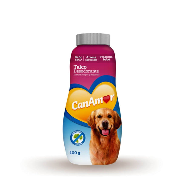 Talco Canamor Desodorante Perros 100 Grs | Cuidado e Higiene | Anipet Colombia