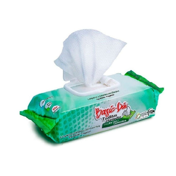 Toallitas Humedas Basic Din x 100 Unidades  | Cuidado e Higiene | Anipet Colombia
