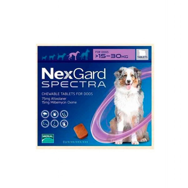 Antiparasitario Perro  Nexgard Spectra Antipulgas L De 15 A 30kg|Medicamentos perros y gatos|Medicamentos pet