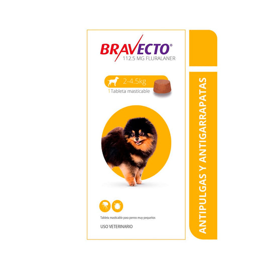 Antiparasitario Perro Bravecto 2 A 4kl|Medicamentos perros y gatos|Medicamentos pet