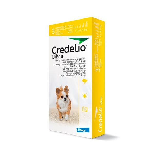 Antiparasitario Perro Credelio  De 1.3 A 2.5kg|Medicamentos perros y gatos|Medicamentos pet