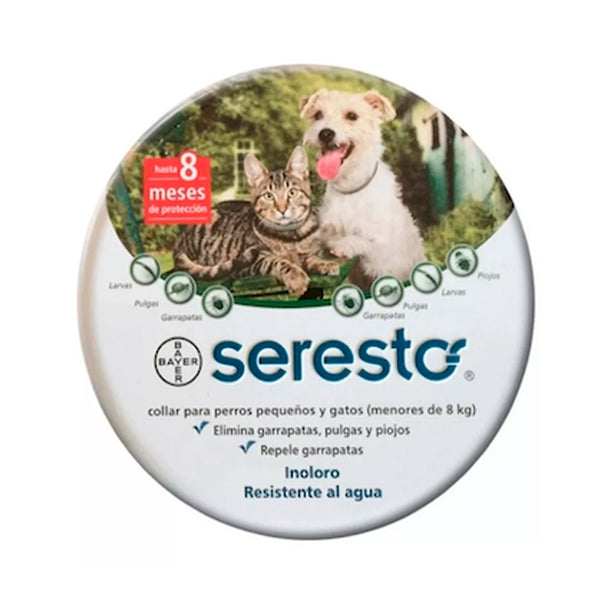 Antiparasitario Perro Seresto Collar Perros Hasta 8kl Pyg|Medicamentos perros y gatos|Medicamentos pet
