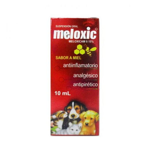 Analgesico y Analgesico y AntiflamatorioMixto Meloxic Suspensión Oral 10 Ml|Medicamentos perros y gatos|Medicamentos pet