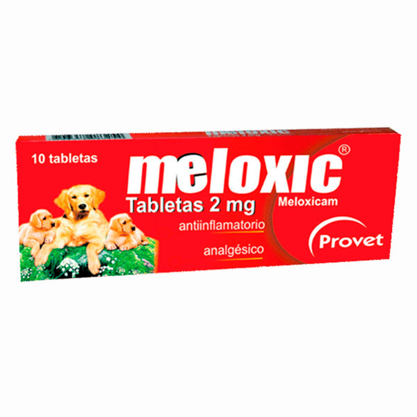 Analgesico y Analgesico y AntiflamatorioMixto Meloxic Tableta 2mg|Medicamentos perros y gatos|Medicamentos pet
