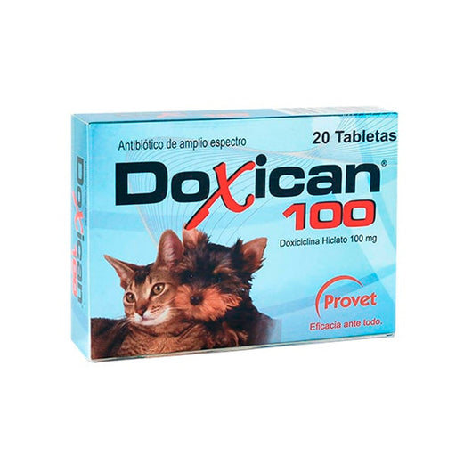 Antibiótico Mixto Doxican  - 100mg|Medicamentos perros y gatos|Medicamentos pet