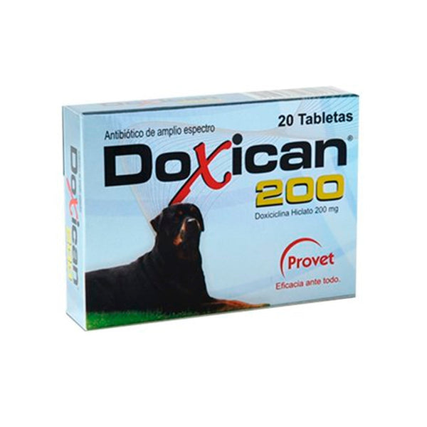 Antibiótico Mixto  Doxican  - 200mg|Medicamentos perros y gatos|Medicamentos pet