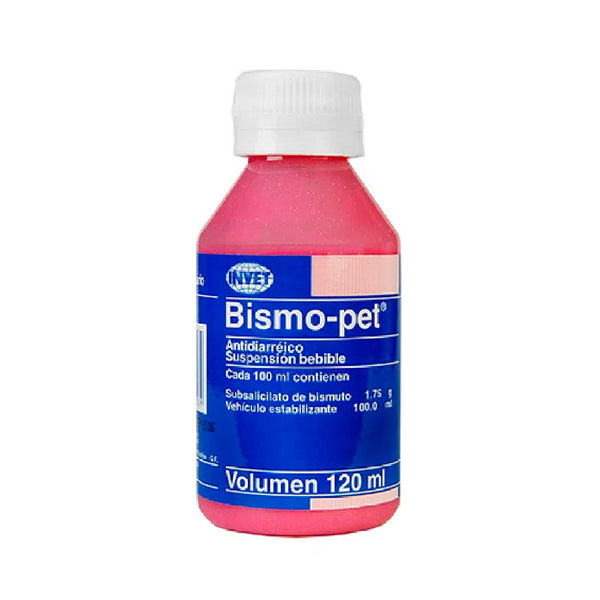 Digestivo Mixto Bismo Pet Antidiarreico - 120ml|Medicamentos perros y gatos|Medicamentos pet