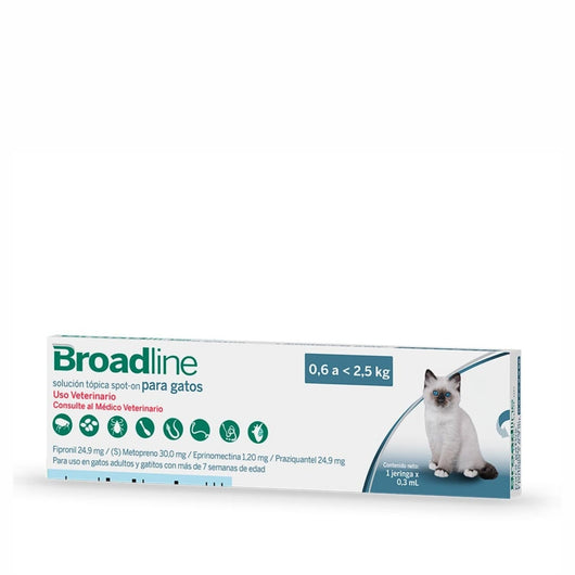 Antiparasitario Gato Pequeño Broadline Solucion Topica   0,3 Ml|Medicamentos perros y gatos|Medicamentos pet