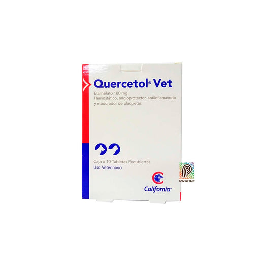Antibiotico Mixto Quercetol Tab 100 Mg X 10 Und|Medicamentos perros y gatos|Medicamentos pet