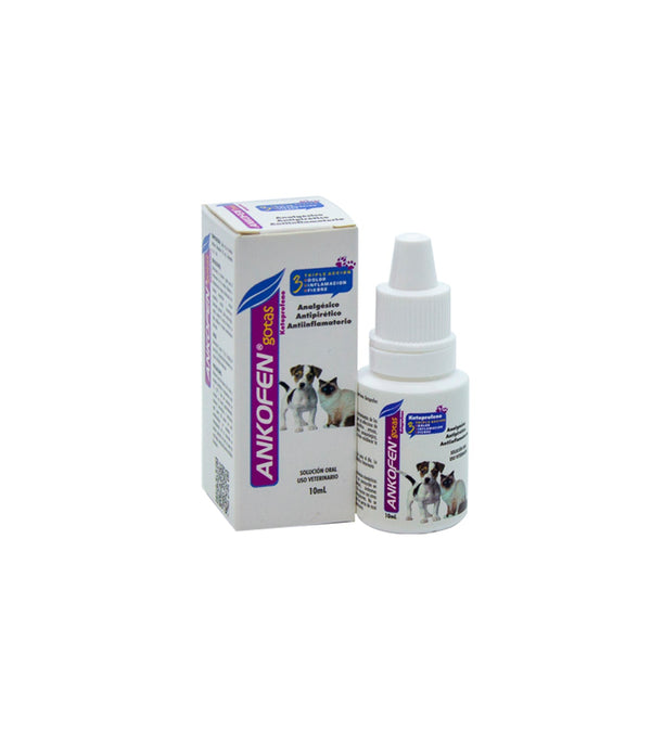 Antinflamatorio Mixto Ankofen Gotas X 10ml|Medicamentos perros y gatos|Medicamentos pet