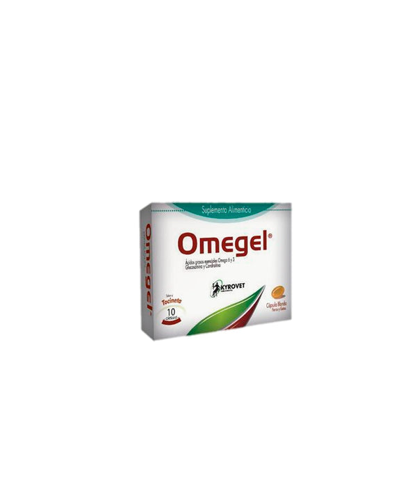 Suplemento Perro Omegel Cap X 10 Und|Medicamentos perros y gatos|Medicamentos pet