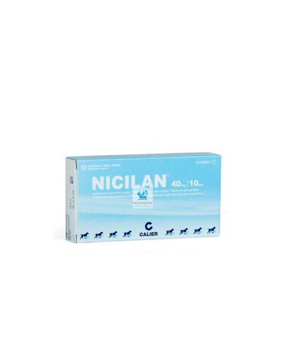 Antibiotico Mixto Nicilan 40/10 Blister X 6 Tab|Medicamentos perros y gatos|Medicamentos pet