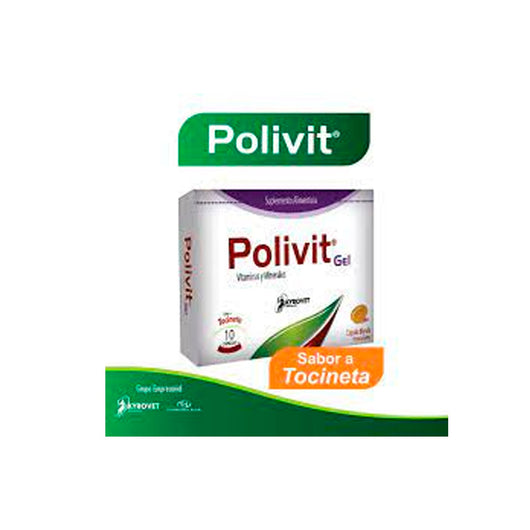 Suplemento Perro Polivit Gel Caja X 10 Capsulas|Medicamentos perros y gatos|Medicamentos pet