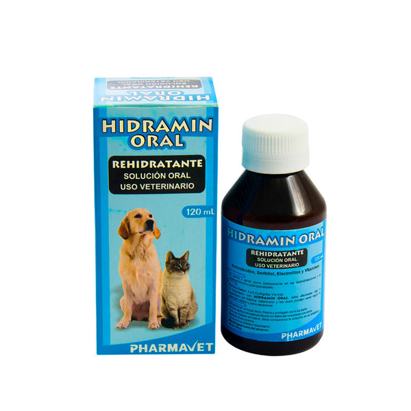 Rehidratante Hydramin Oral x 120ML |Medicamentos perros y gatos|Medicamentos pet