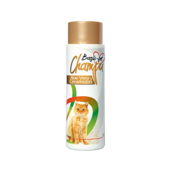 Champu Basic-Pet Gato Aloe Vera y Ceramias 250 ml|Medicamentos perros y gatos|Medicamentos pet