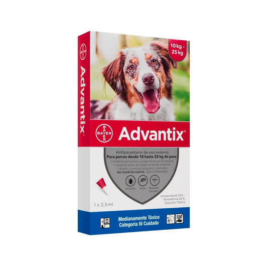 Antiparasitario  Perro  Advantix 10 kg - 25 kg |Medicamentos perros y gatos|Medicamentos pet