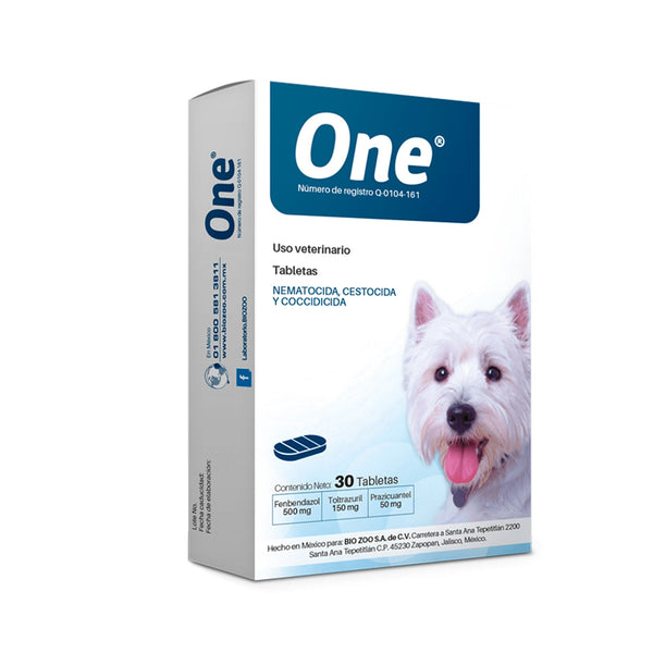 Antiparasitario ONE  x Tableta 1 Und  |Medicamentos perros y gatos|Medicamentos pet