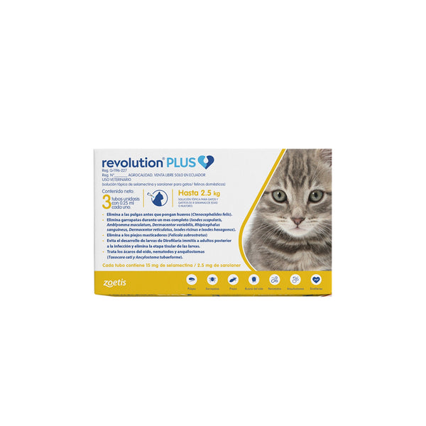 Revolution Plus Para Gatos 1.25-2.5 Kg |Medicamentos perros y gatos|Medicamentos pet