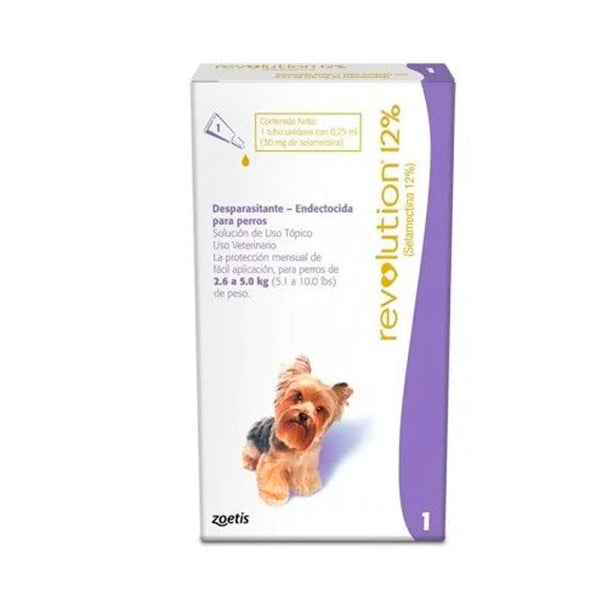 Revolution Desparasitante Para Perros 2.6 - 5.0 Kg|Medicamentos perros y gatos|Medicamentos pet