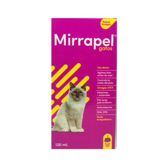 Suplemento Alimenticio Mirrapel Suspensión Para Gatos x 120mL  |Medicamentos perros y gatos|Medicamentos pet