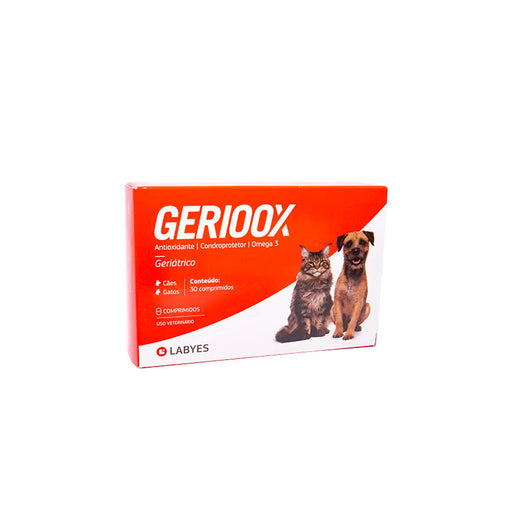 Gerioox Para Perro y Gato 30 Comprimidos |Medicamentos perros y gatos|Medicamentos pet